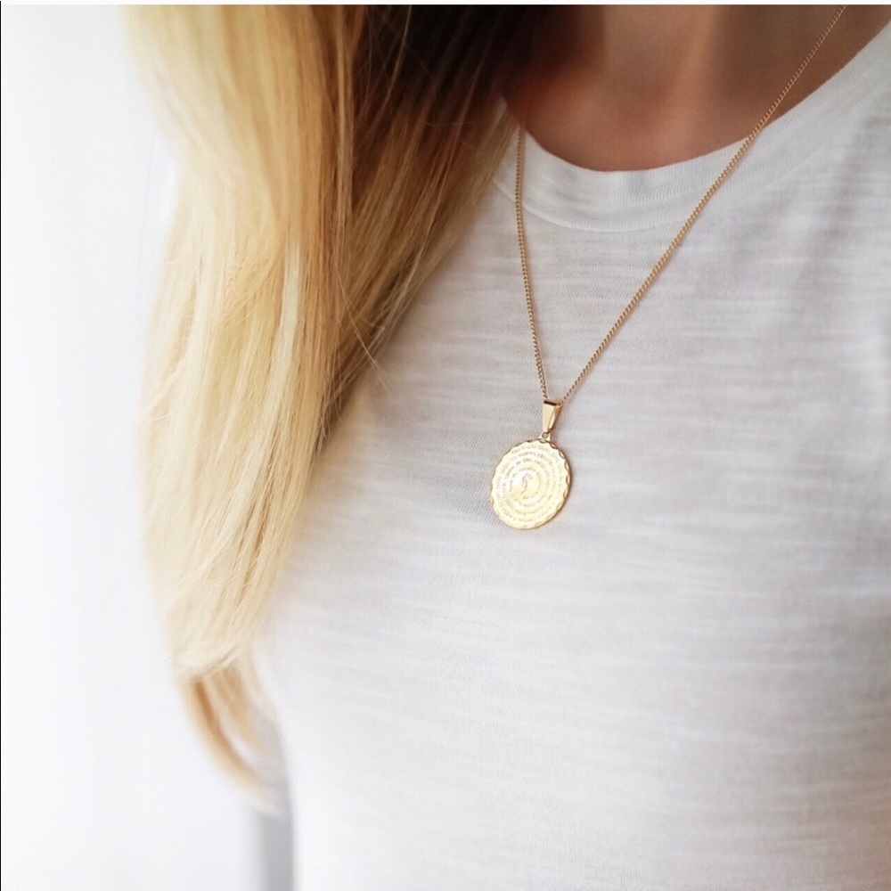 Mary Prayer Necklace | 18k Gold Filled - Picture 7 of 7